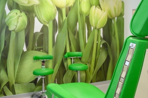 Zahnarztpraxis Juliusstrasse Wolfenbüttel - Behandlungsraum grün