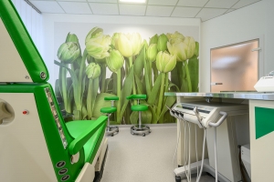 Zahnarztpraxis Juliusstrasse Wolfenbüttel - Behandlungsraum grün